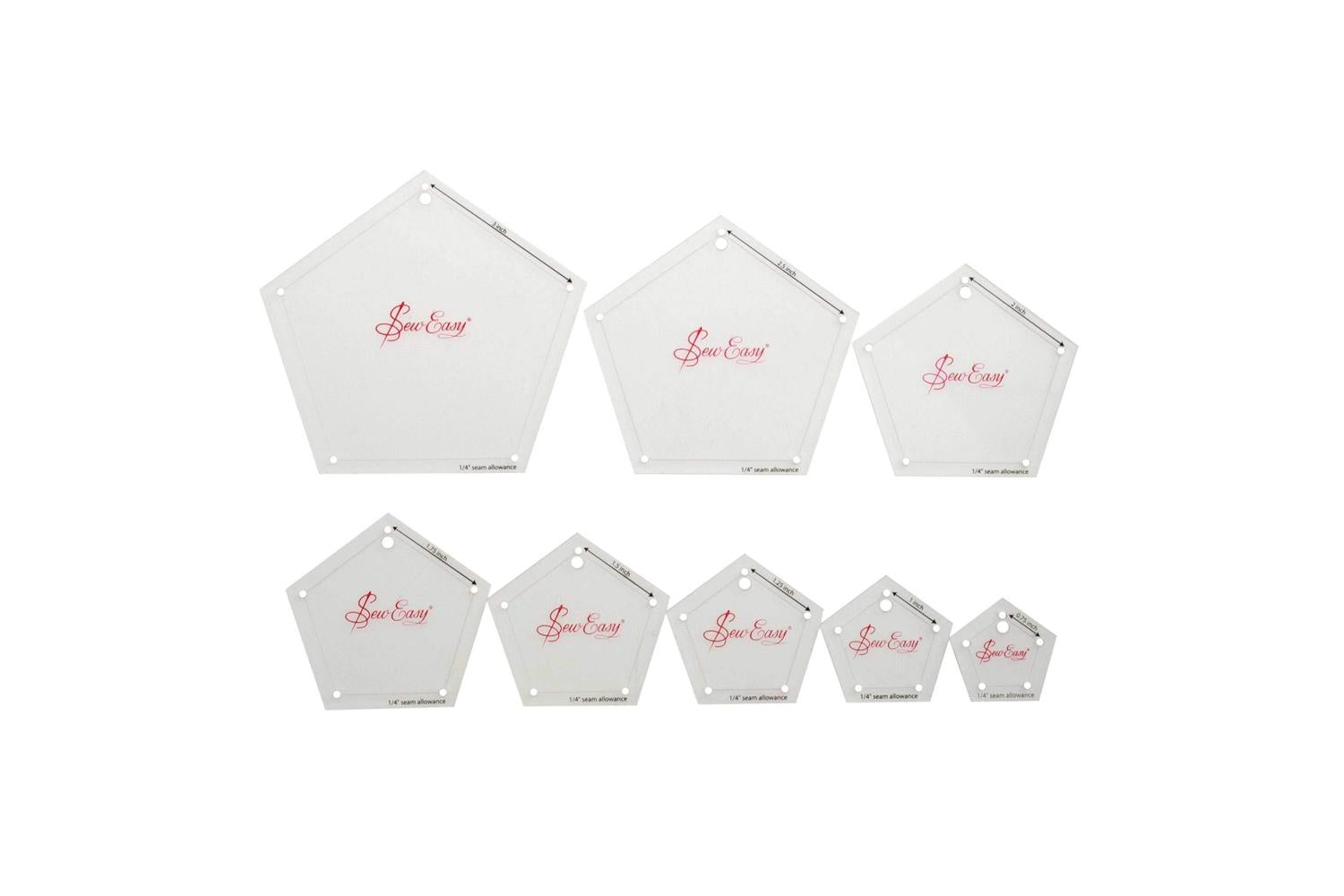 Sew Easy Gro-nl4163 - Template Set Patchwork Mini Pentagons-3