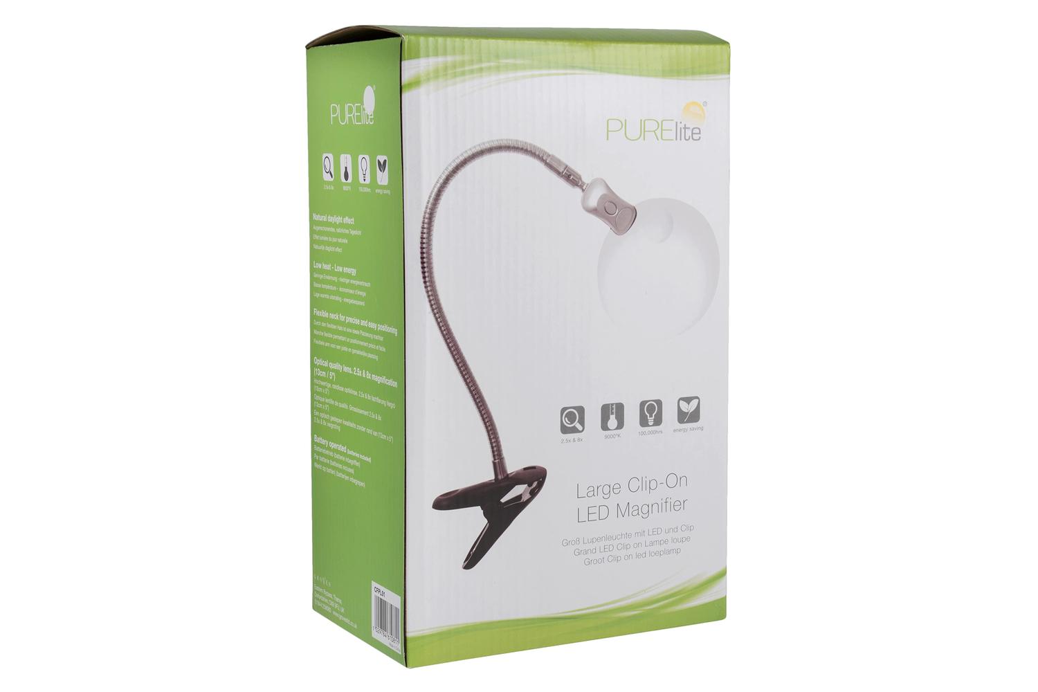 Purelite Gro-cfpl01 - Clip-on Mag Light Lr - Magnifying Lamp-2