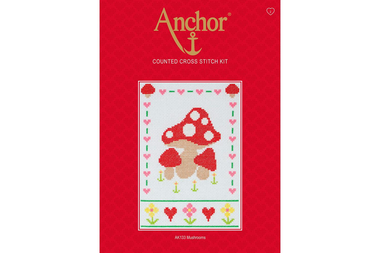 Anchor Gro-ak140 - Counted Cross Stitch Kit Starter White Be