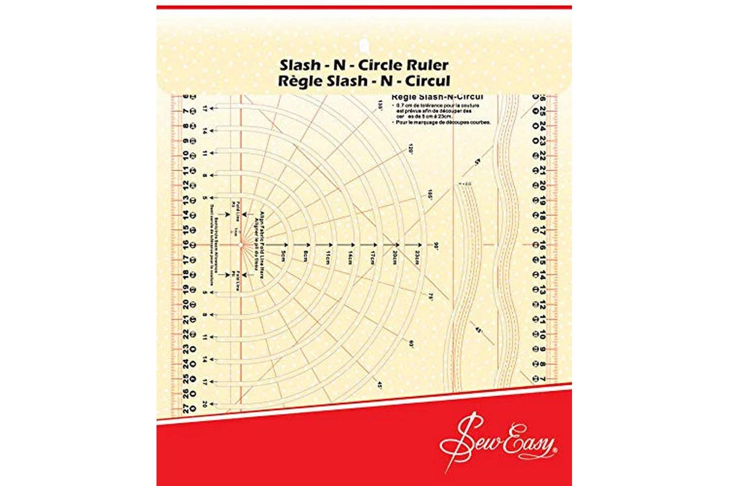 Sew Easy Gro-nl4195 - Slash N Circle Ruler - Rule Slash N Ci