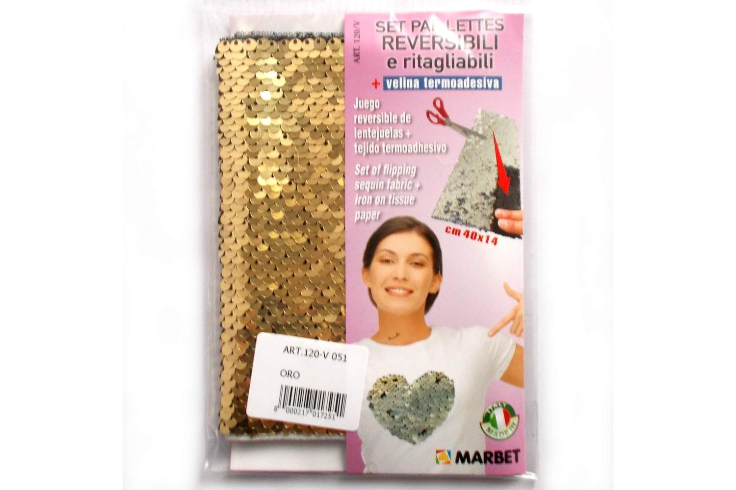 Marbet Gro-mb120v.051 - Fseq Ion Tpap Gld - Flip Sequins Iro