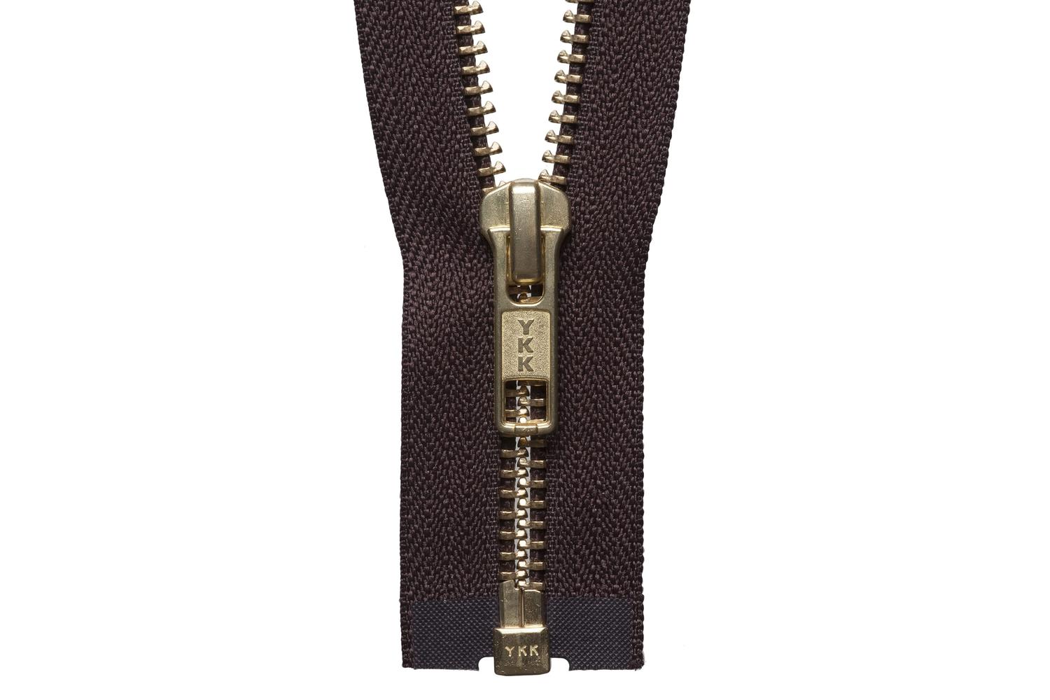 Ykk Gro-y2076\570 - Brass Oend Zip 76cm - Brass Metal Open E