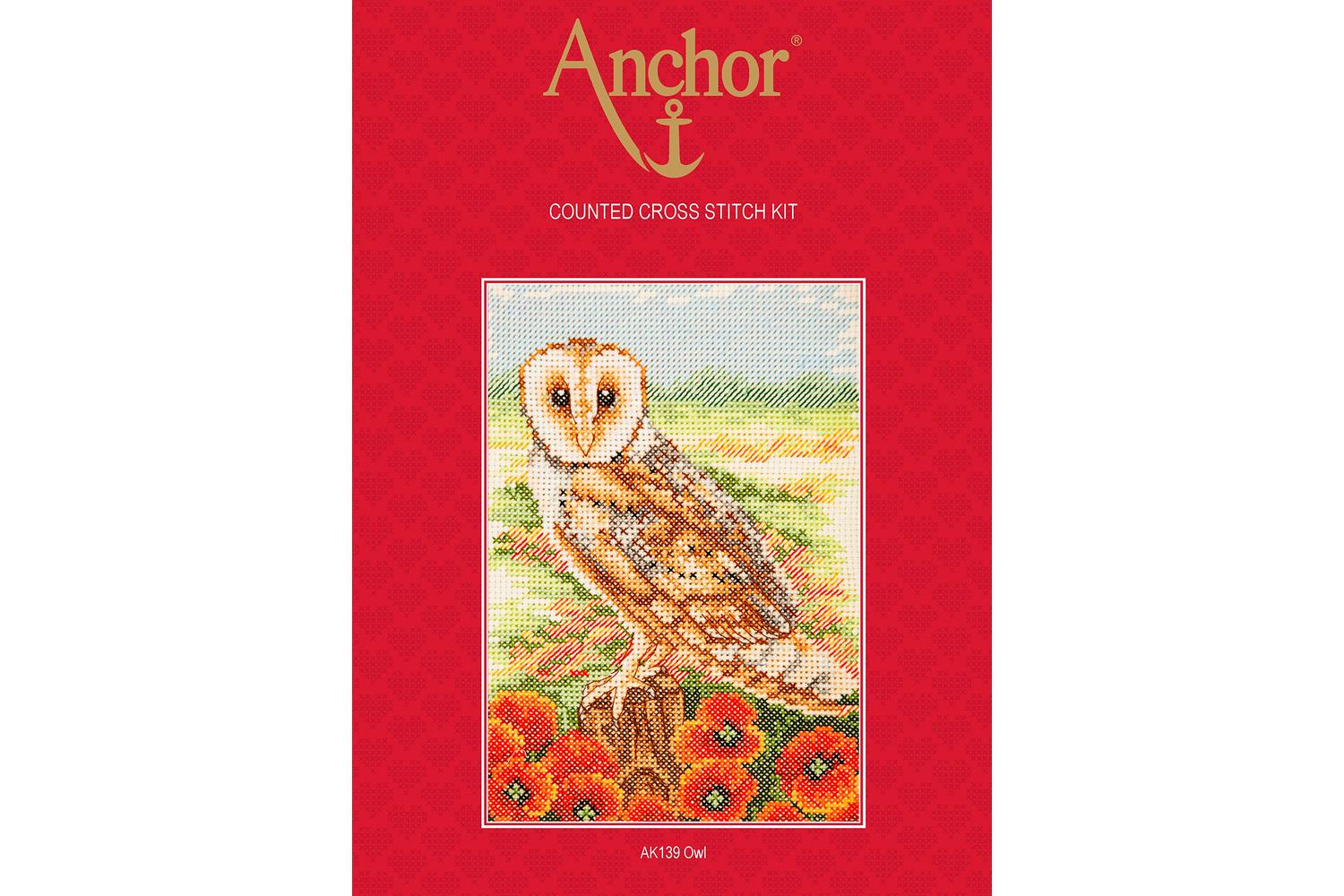 Anchor Gro-ak139 - Owl - Counted Cross Stitch Kit Essentials
