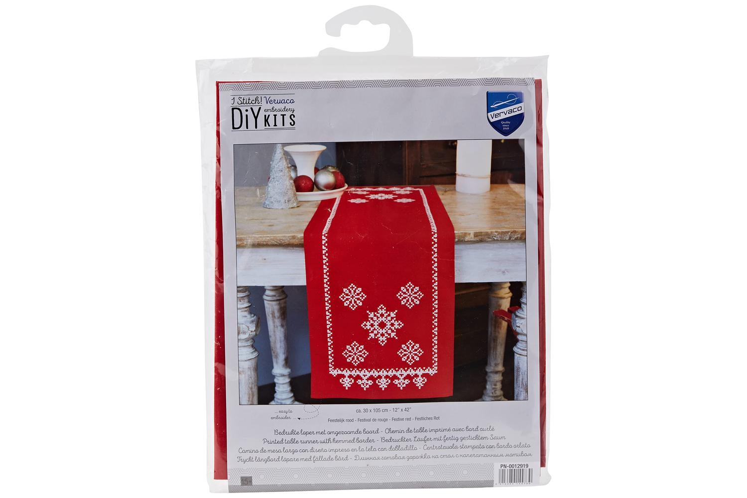 Vervaco Gro-pn-0012919 - Emb Trun Snowflakes - Cross Stitch-4