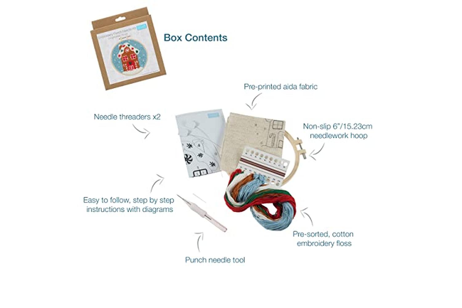 Trimits Gro-gck127 - Punch Needle Kit Floss And Hoop Christm-3