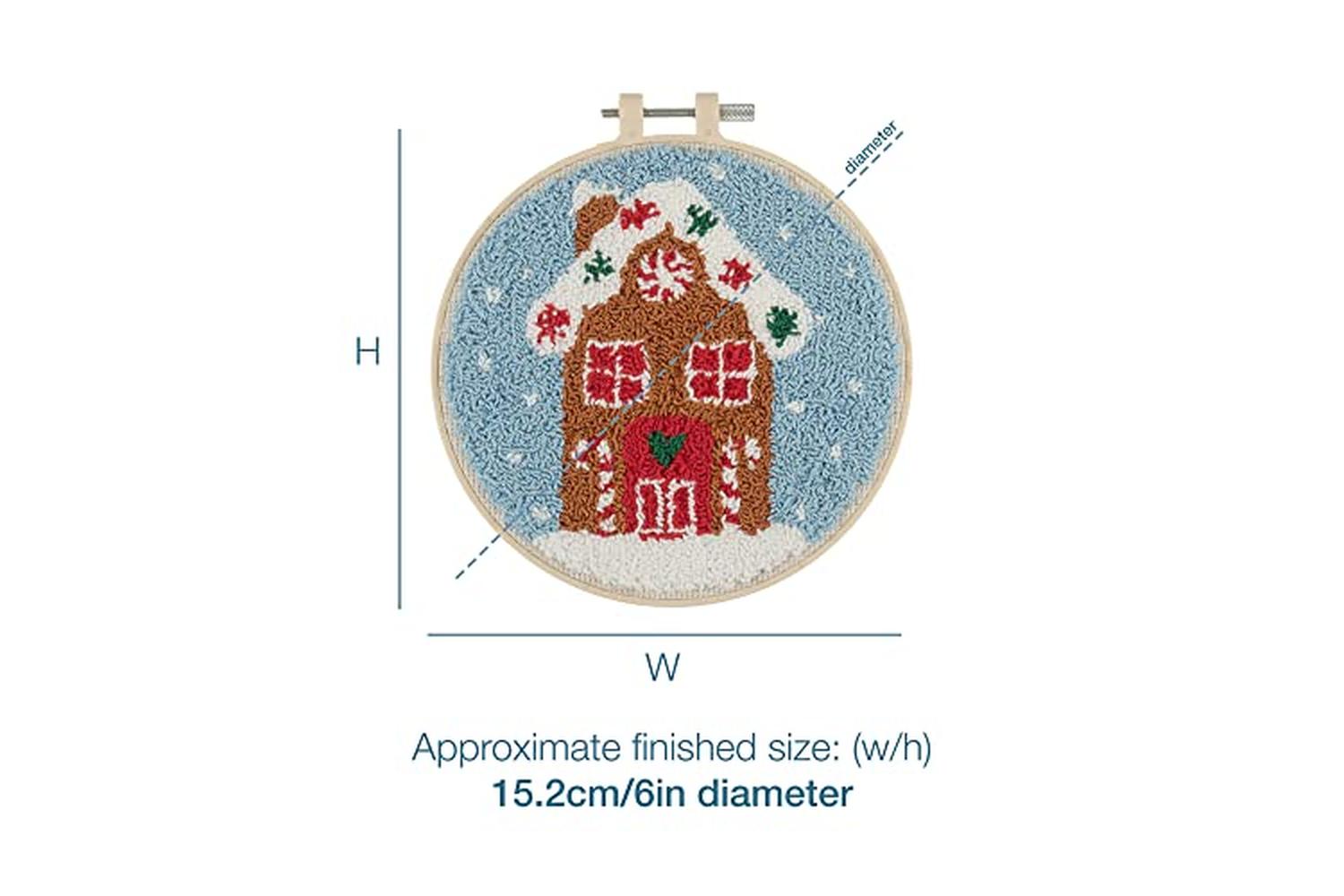 Trimits Gro-gck127 - Punch Needle Kit Floss And Hoop Christm-4