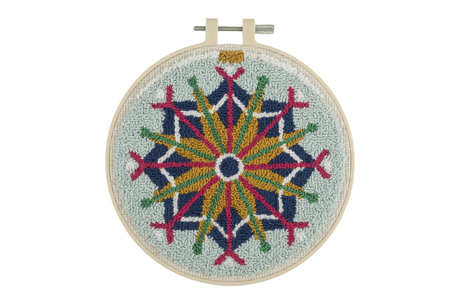 Trimits Gro-gck162 - Punch Needle Kit Floss And Hoop Christm