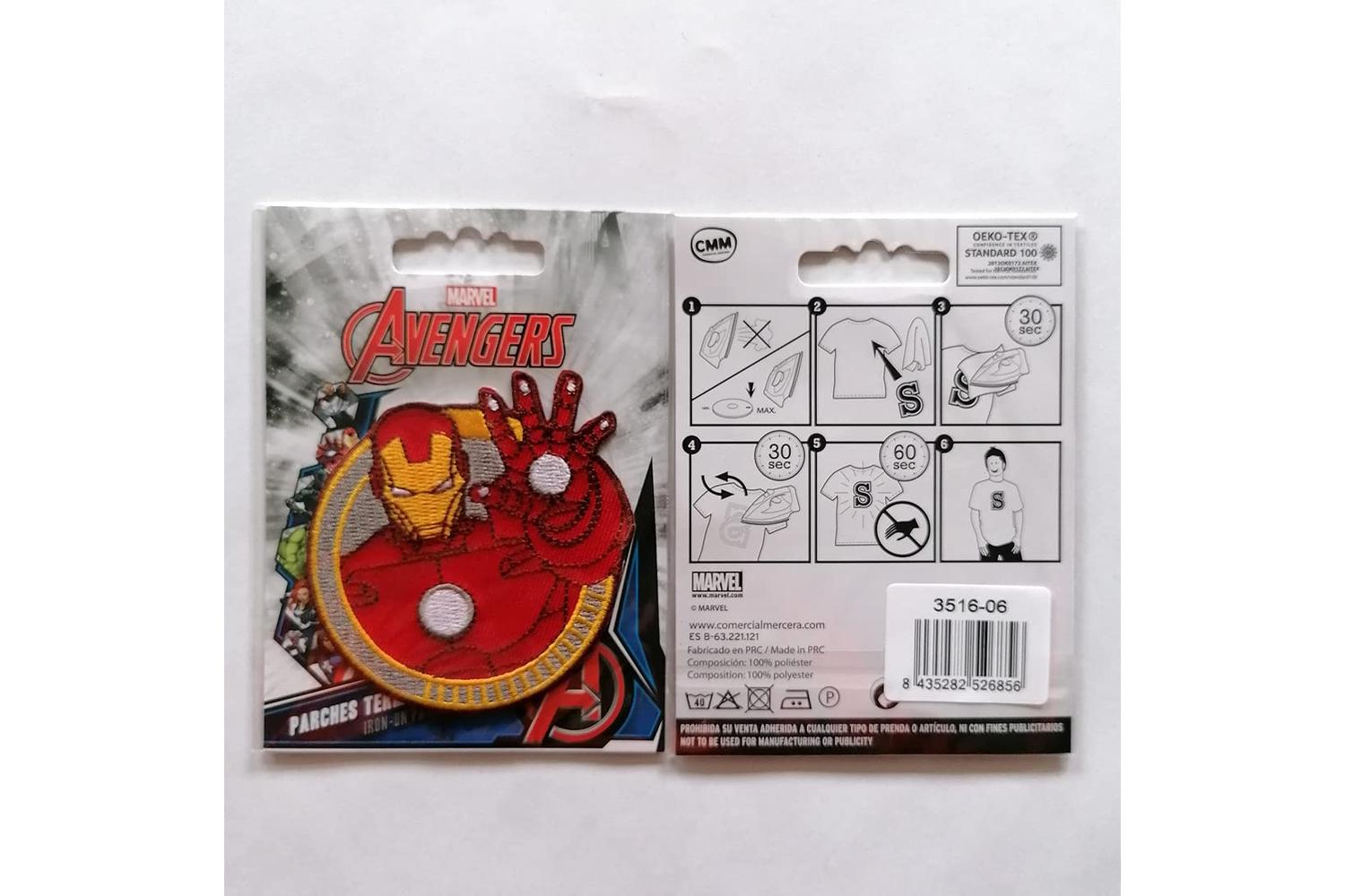Groves Gro-3516\06 - Emb Patch Iron Man - Motif Iron-on Iron-2