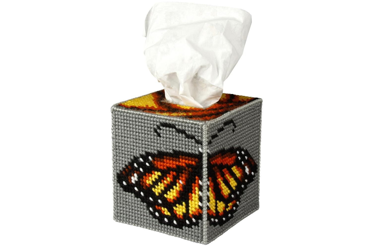 Orchidea Gro-orc.5102 - Emb Kit Tbox Bfly - Needlepoint Kit