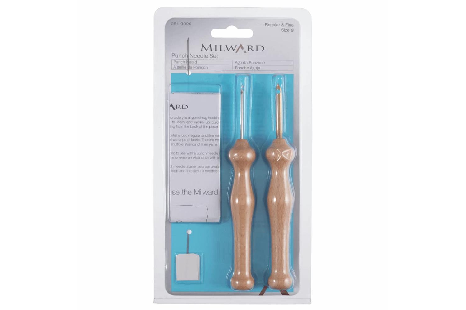 Milward Gro-2519026 - Pneedle Set Size 9 - Punch Needle Set