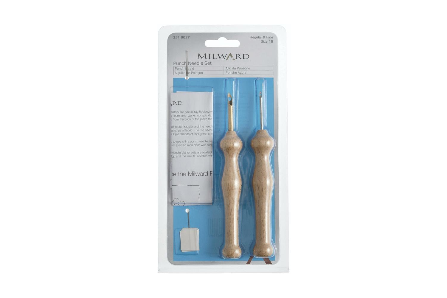 Milward Gro-2519027 - Pneedle Set Size 10 - Punch Needle Set