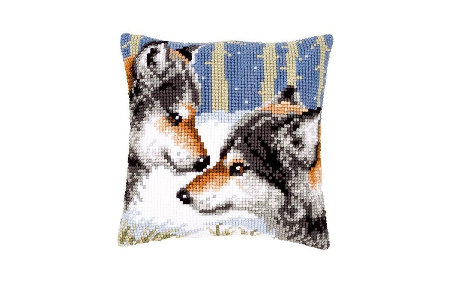 Vervaco Gro-pn-0021844 - Cushion Wolves - Cross Stitch Kit C