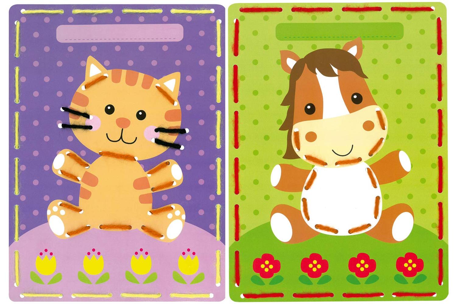Vervaco Gro-pn-0164929 - Emb Cards Cat Pony - Embroidery Kit