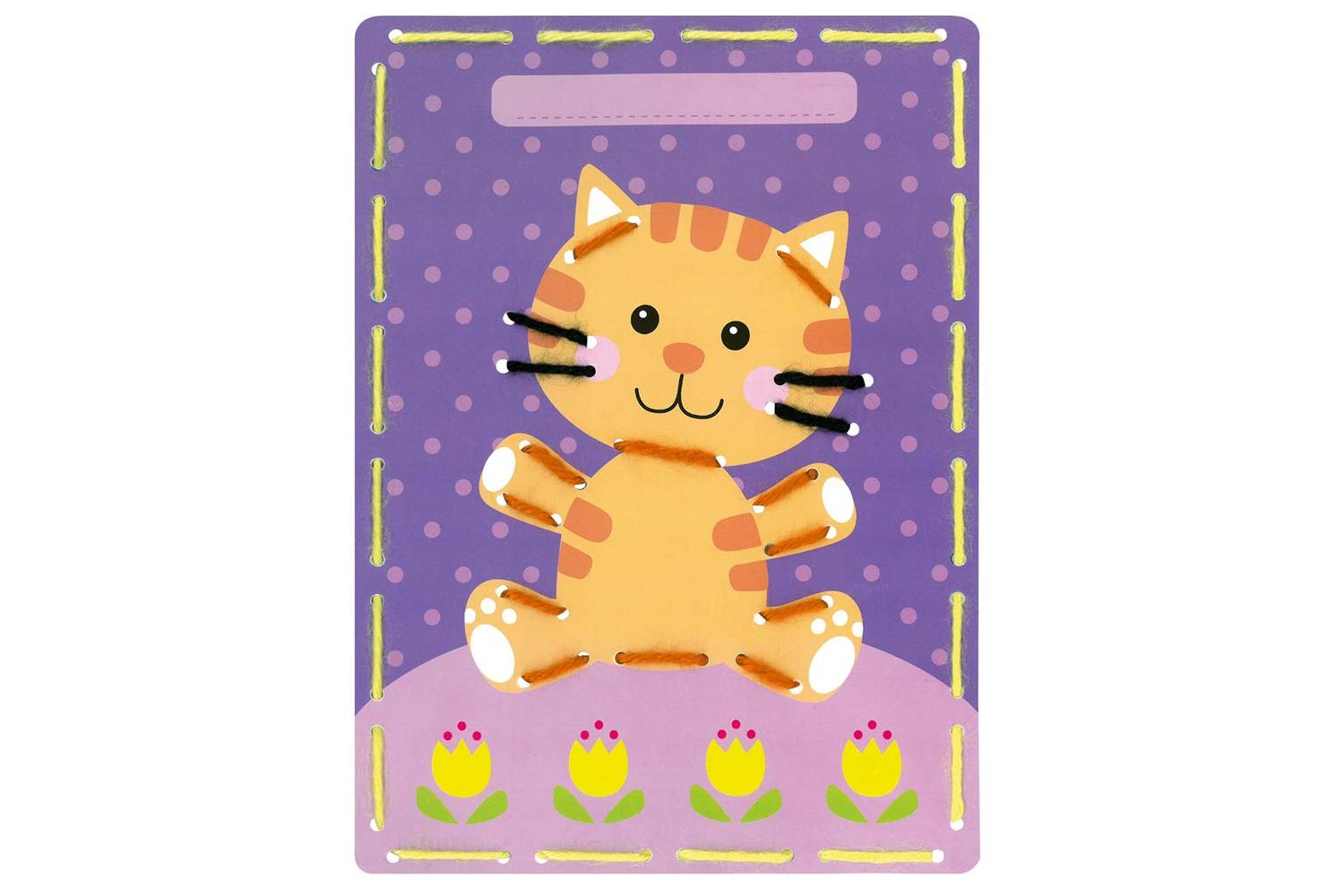 Vervaco Gro-pn-0164929 - Emb Cards Cat Pony - Embroidery Kit-2