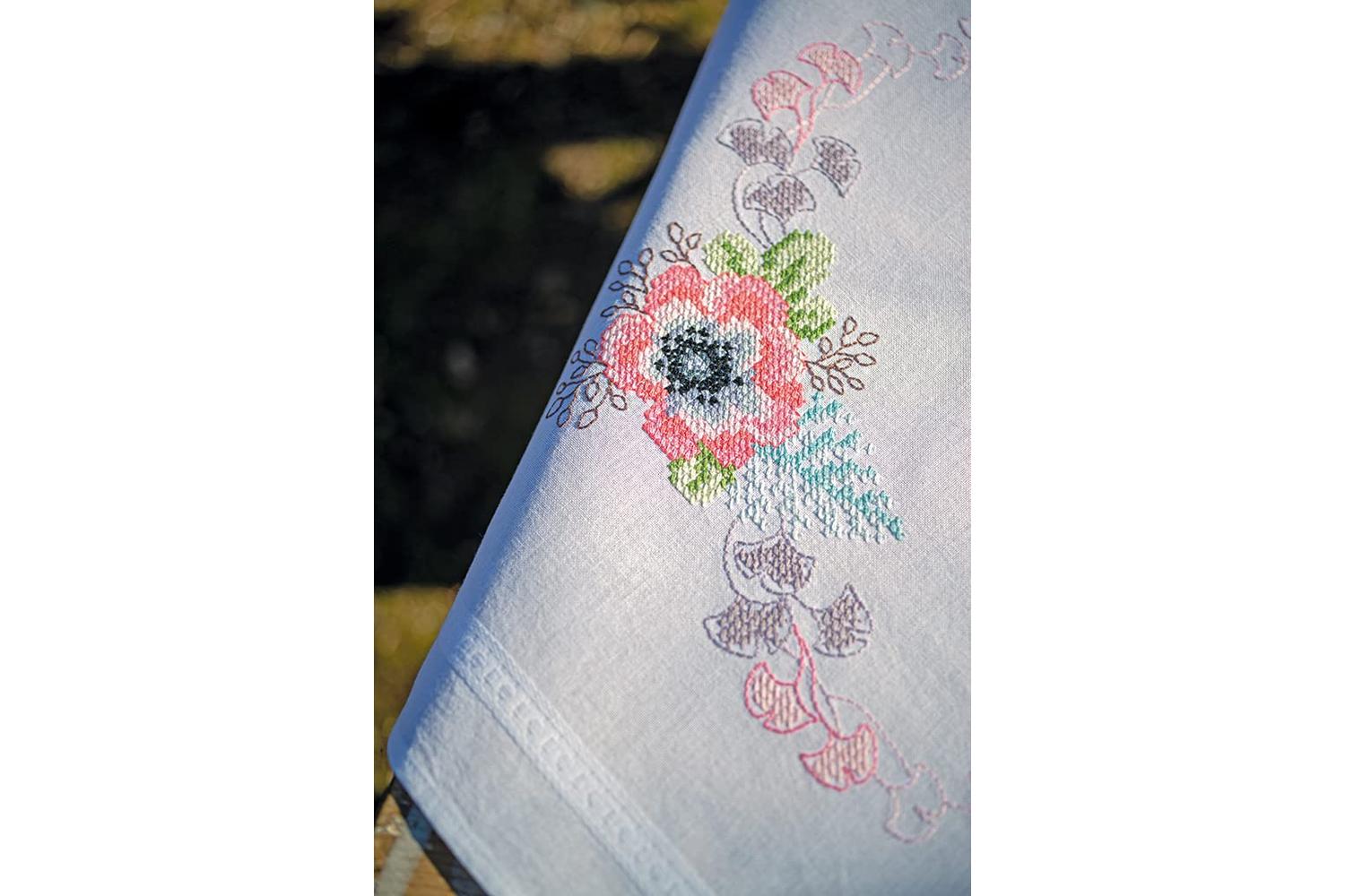 Vervaco Gro-pn-0168658 - Emb Tclth Pstl Flwr - Embroidery Ki-2
