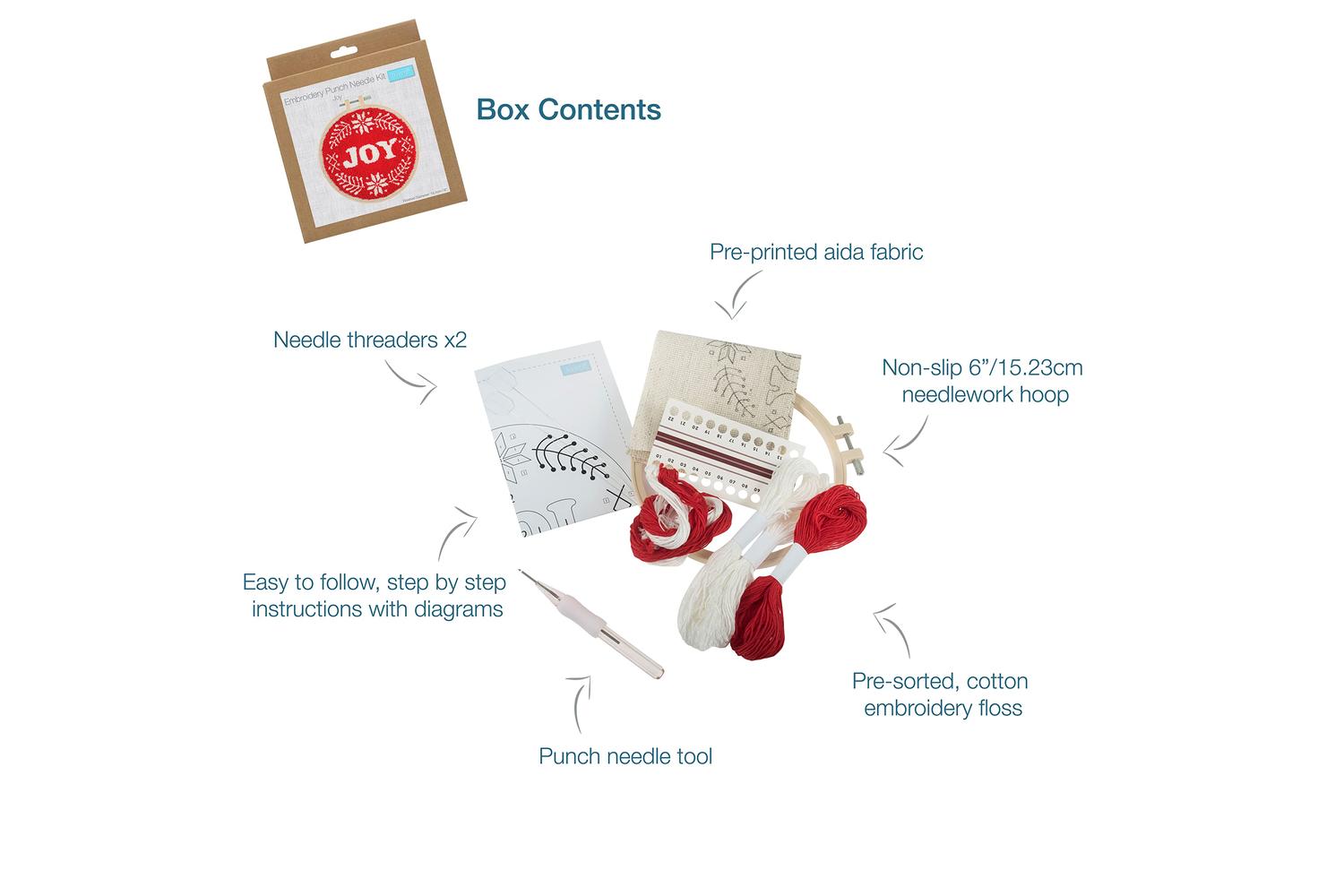 Trimits Gro-gck163 - Fls Pn Joy - Punch Needle Kit Floss And-3