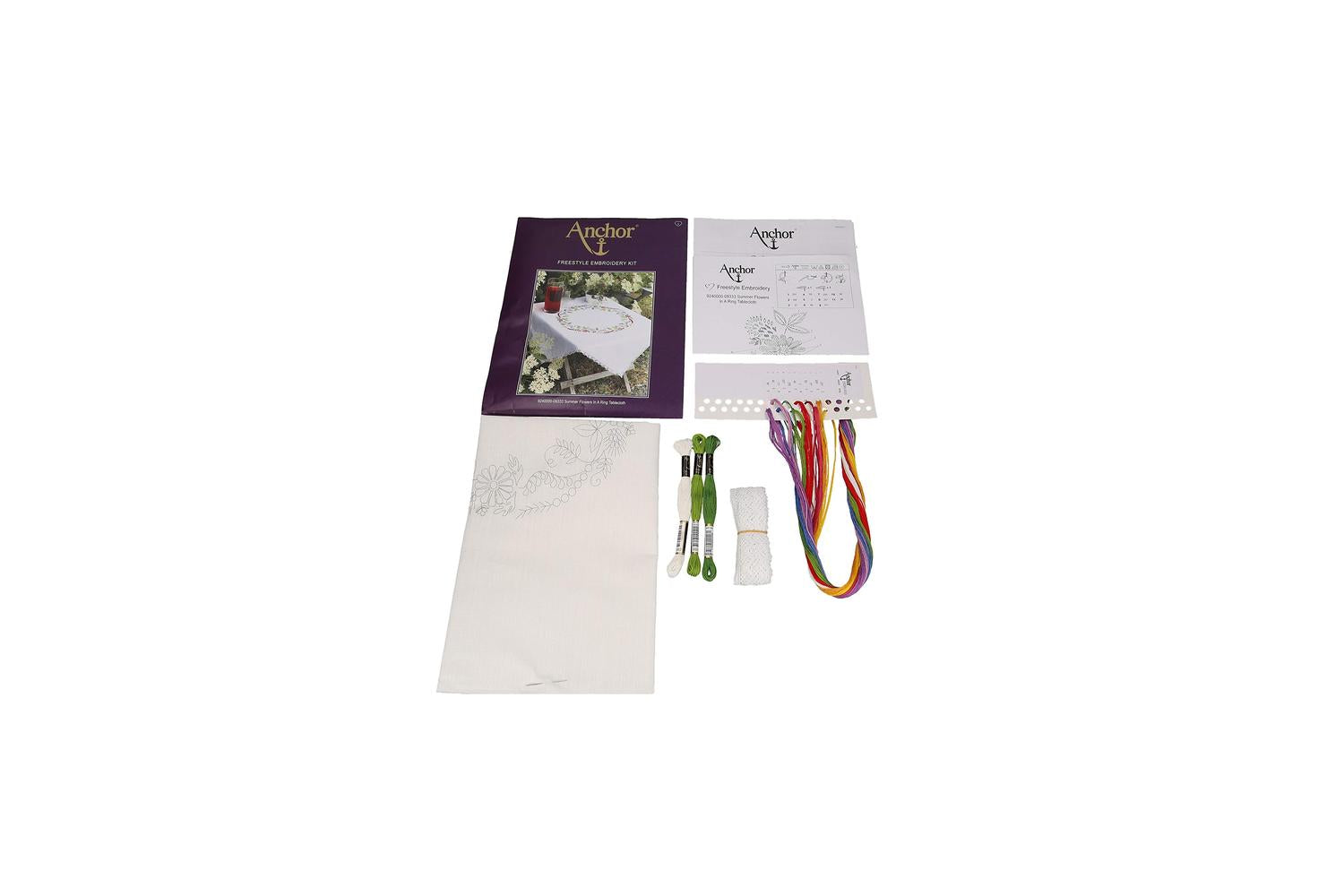 Anchor Gro-9240000\9333 - Tcloth Summer Flwrs - Embroidery K-4