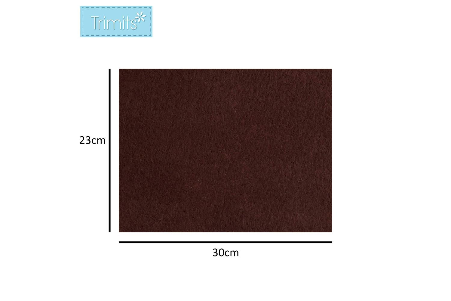 Trimits Gro-af01\21 - Afelt 23x30cm Pk10 - Felt Acrylic 23 X-3