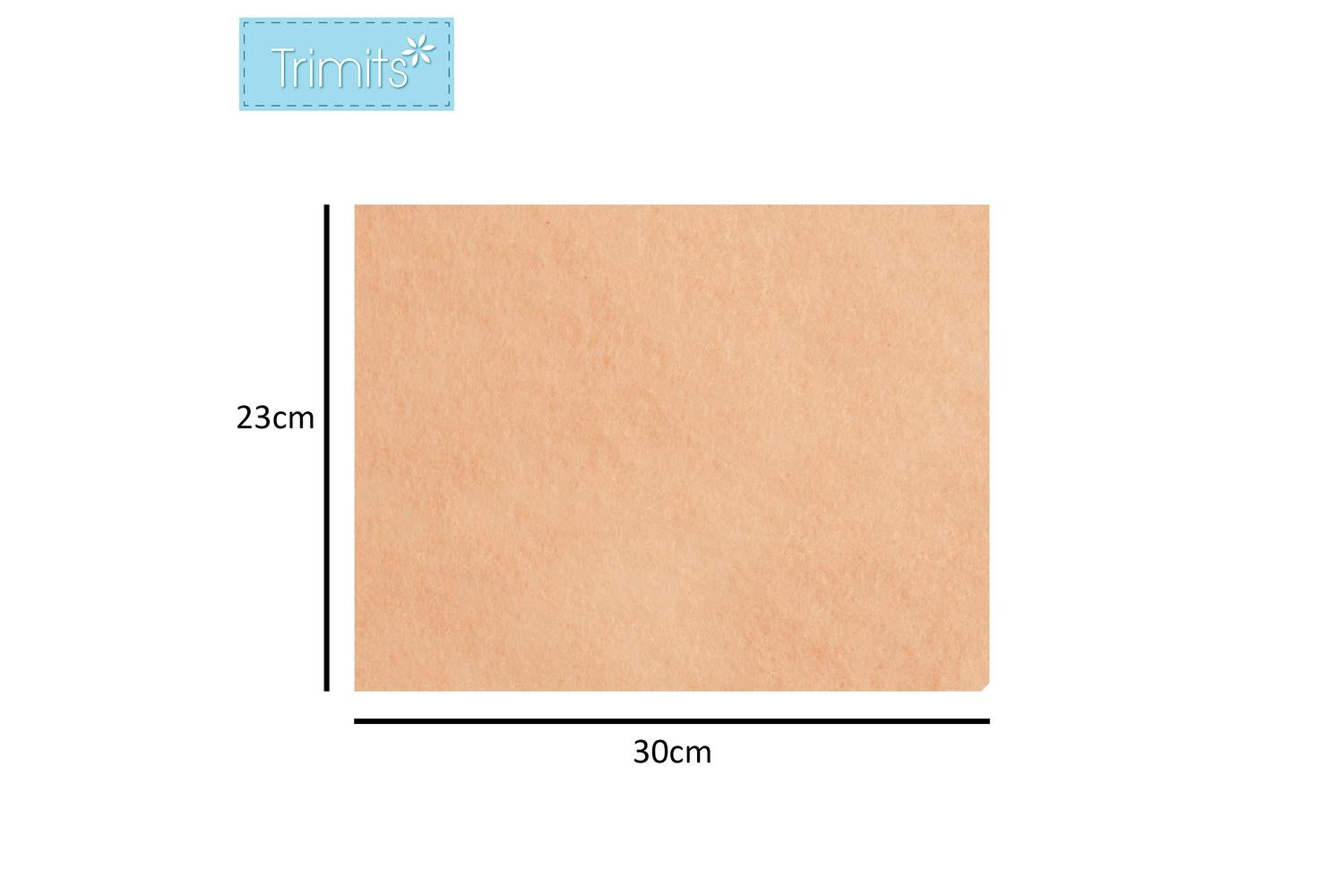Trimits Gro-af01\07 - Afelt 23x30cm Pk10 - Felt Acrylic 23 X-3