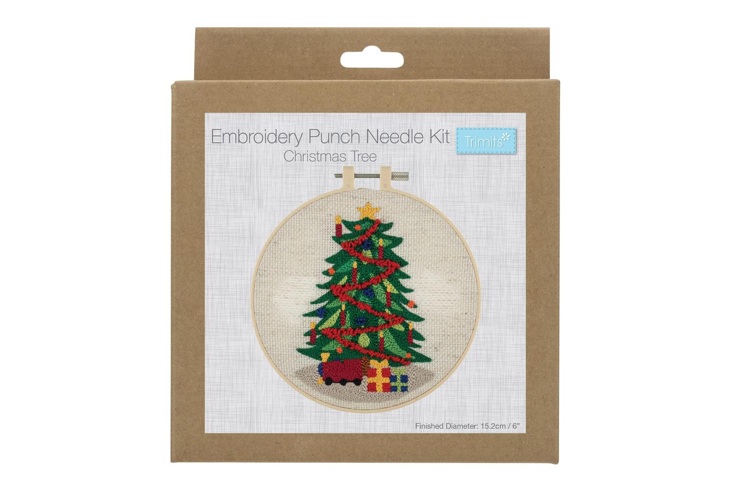 Trimits Gro-gck161 - Punch Needle Kit Floss And Hoop Christm-2