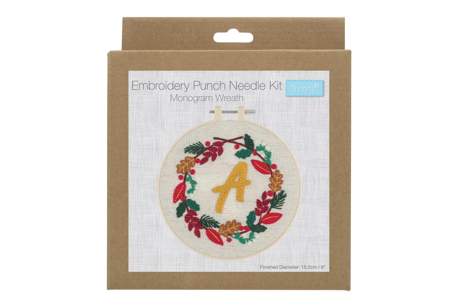 Trimits Gro-gck128 - Punch Needle Kit Floss And Hoop Christm-2