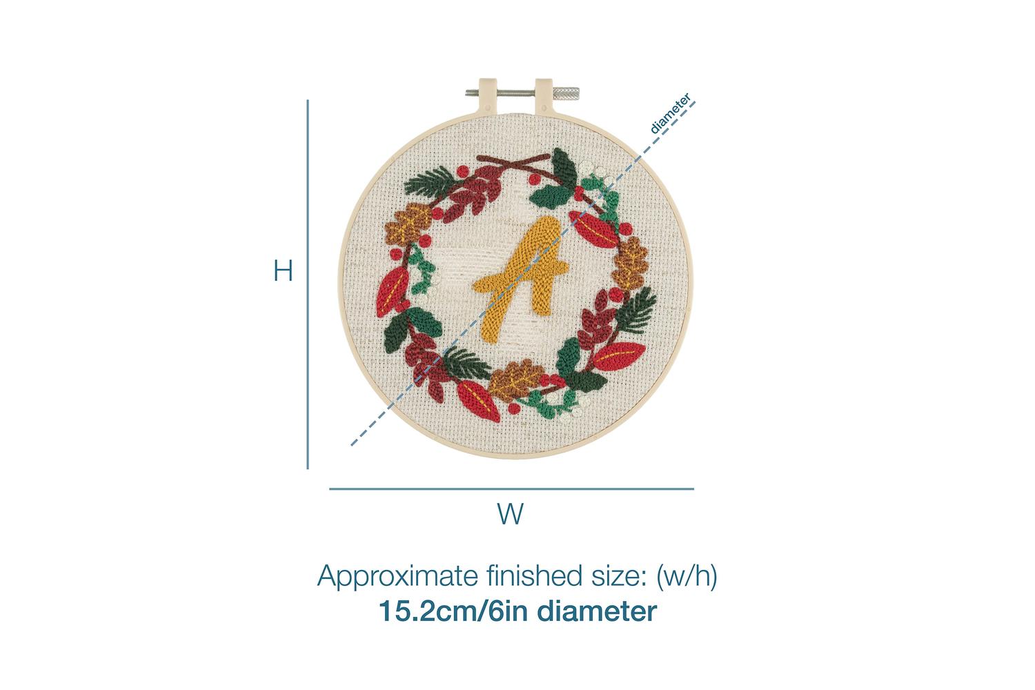 Trimits Gro-gck128 - Punch Needle Kit Floss And Hoop Christm-4