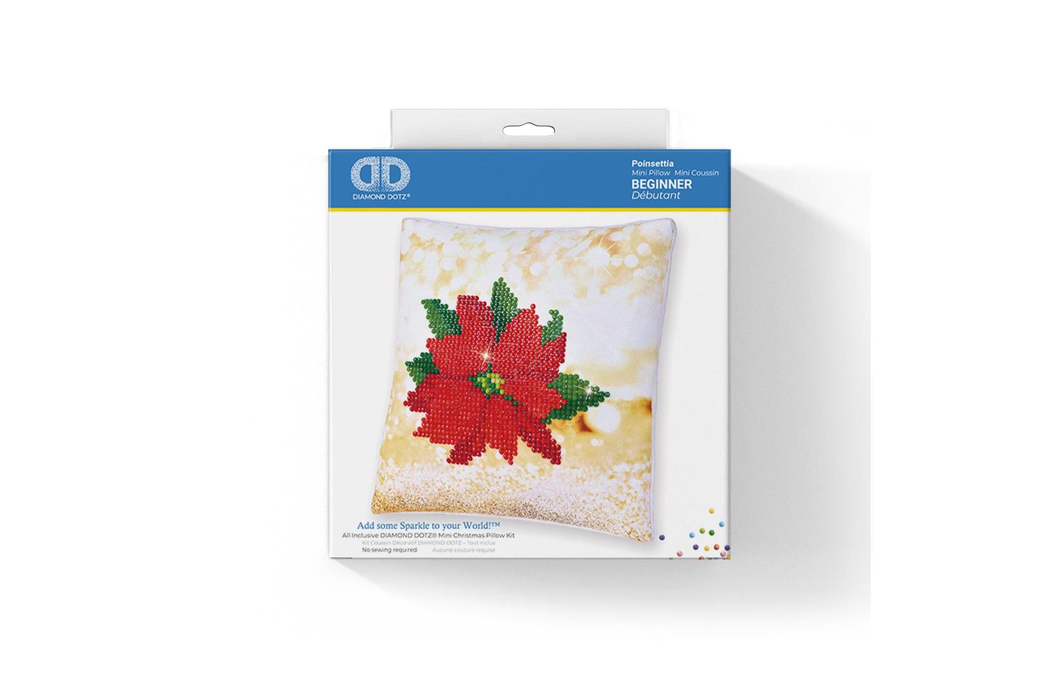 Diamond Dotz Gro-ddp2.025 - Pillow Poinsettia - Diamond Pain-3