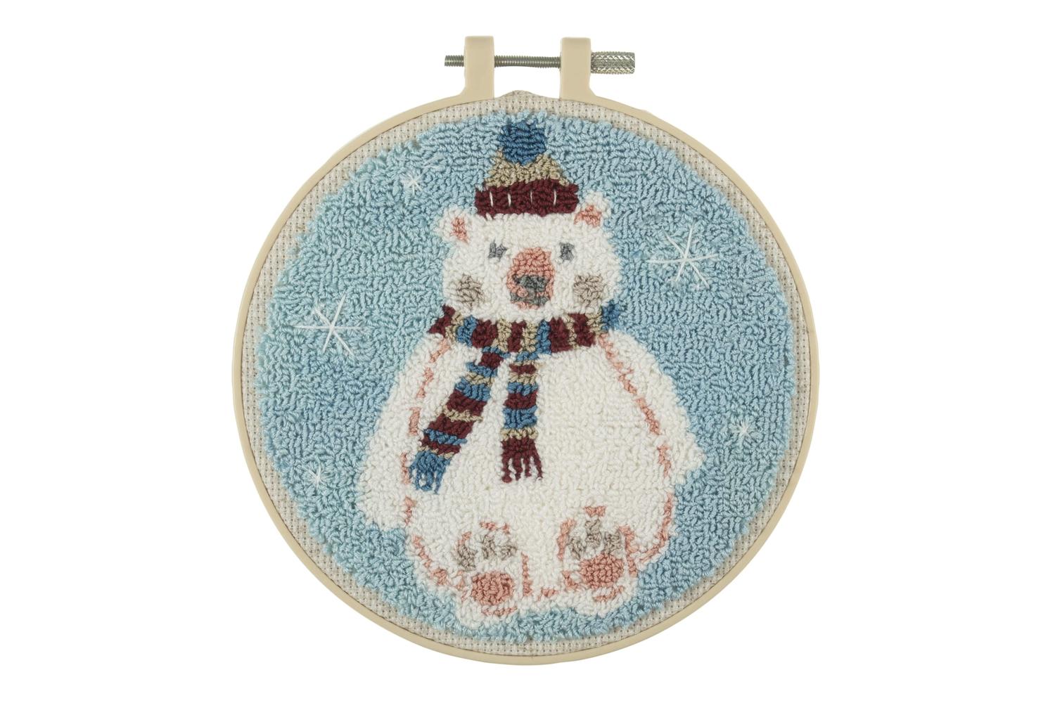Trimits Gro-gck164 - Punch Needle Kit Floss And Hoop Christm