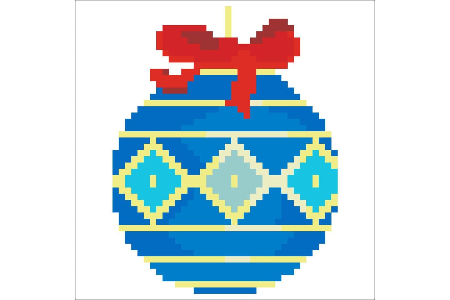 Diamond Dotz Gro-ddp2.020 - Pillow Blue Bauble - Diamond Pai-2