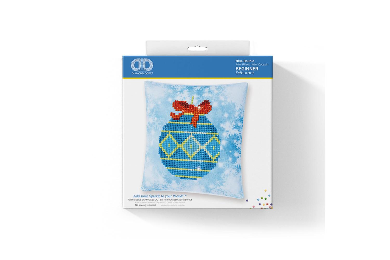 Diamond Dotz Gro-ddp2.020 - Pillow Blue Bauble - Diamond Pai-3