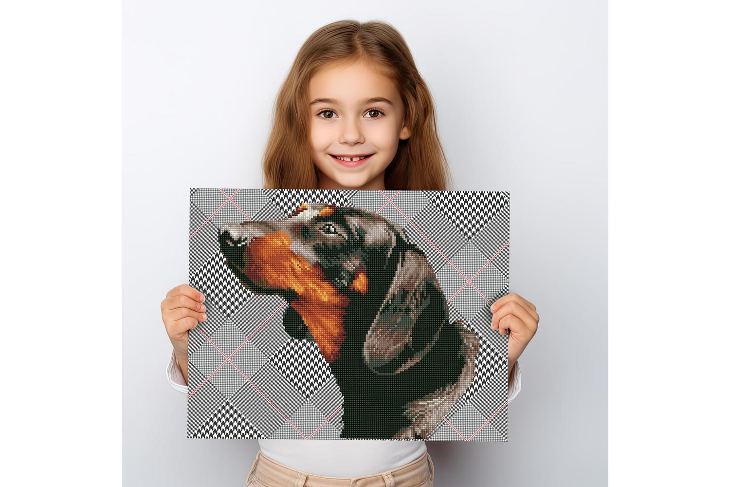 Diamond Dotz Gro-dd7.033 - Noble Dachsie - Diamond Painting-3