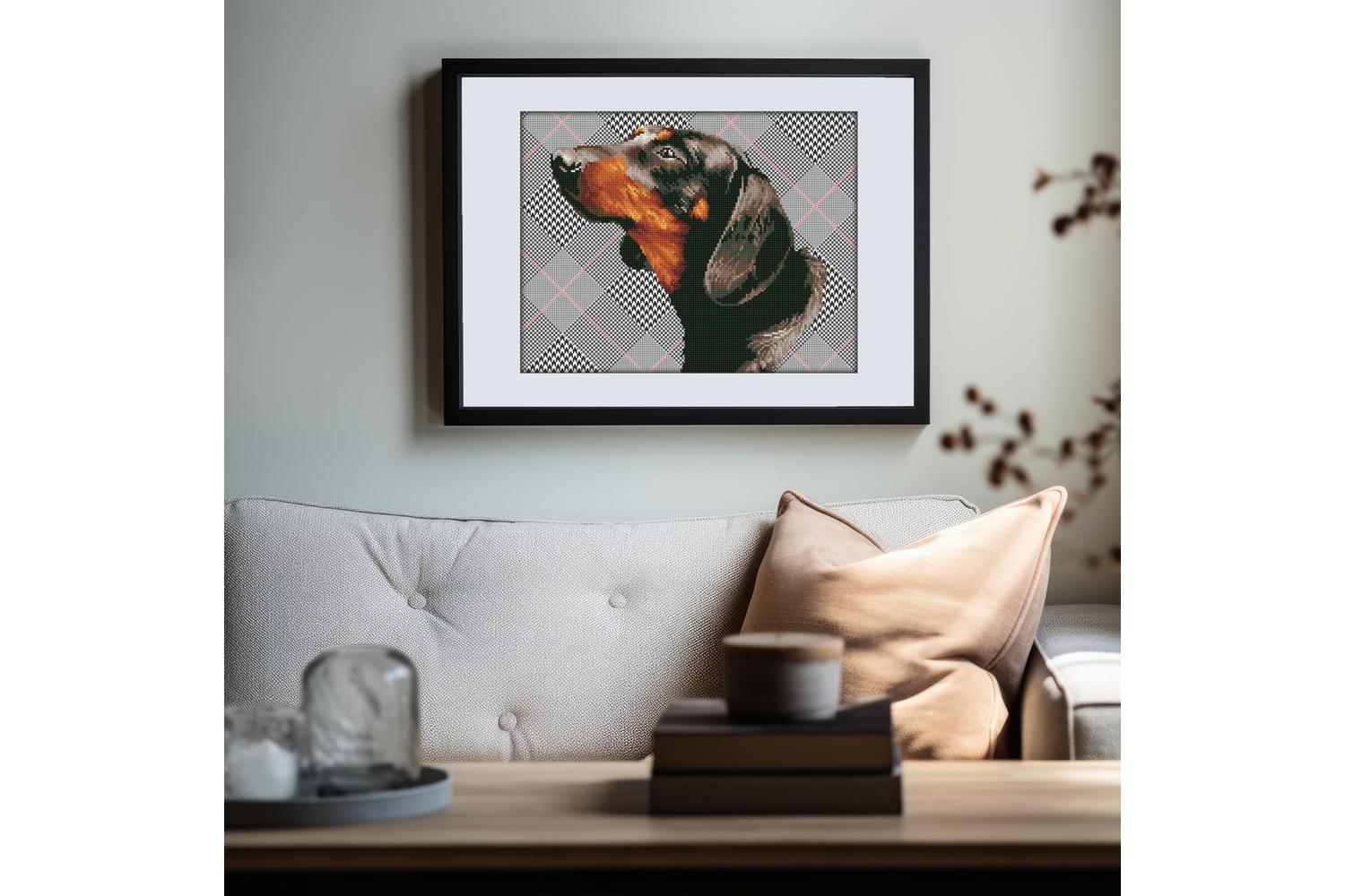 Diamond Dotz Gro-dd7.033 - Noble Dachsie - Diamond Painting-4