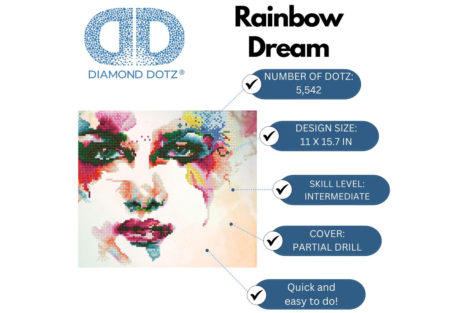 Diamond Dotz Gro-dd6.003 - Rainbow Dream - Diamond Painting-2
