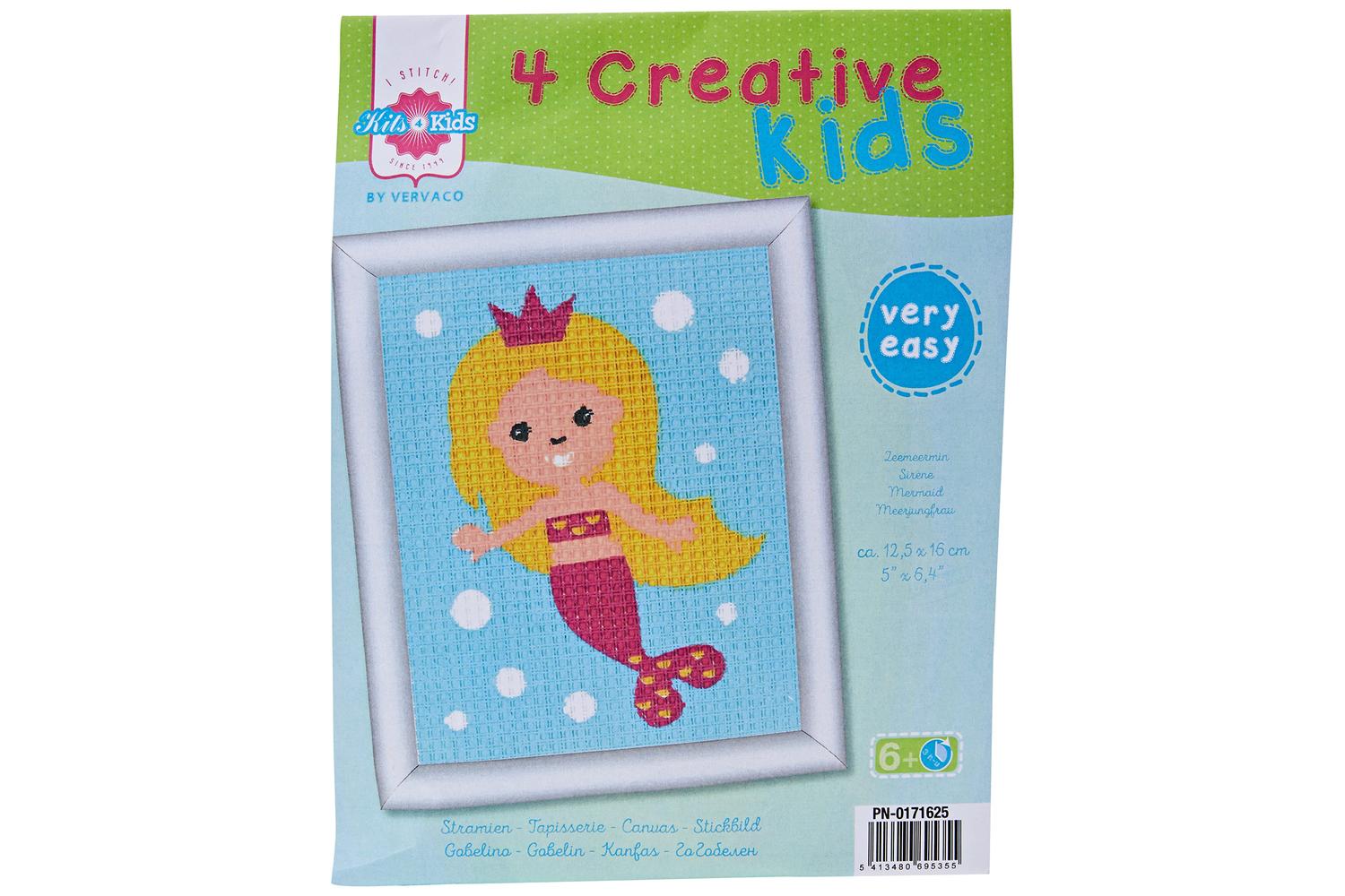 Vervaco Gro-pn-0171625 - Tkit Mermaid - Tapestry Kit Mermaid-2