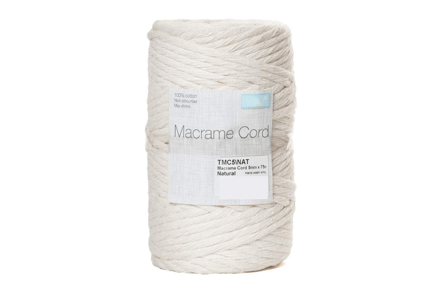 Trimits Gro-tmc5\nat - Trim Macram Cord Cotton 75m X 5mm 05k-3