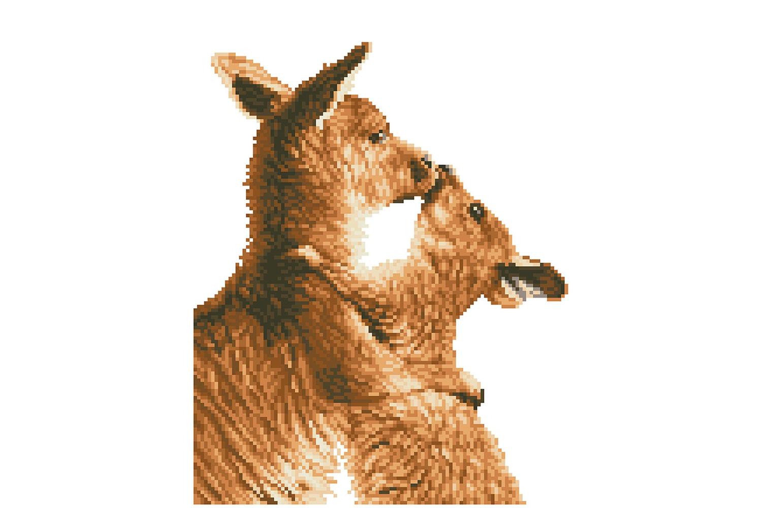 Diamond Dotz Gro-dd6.001 - Kissing Kangas - Diamond Painting-3