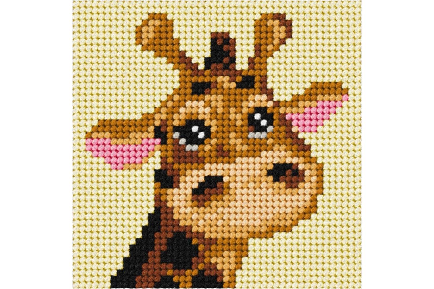 Orchidea Gro-orc.6722 - Emb 1st Giraffe - Needlepoint Kit My