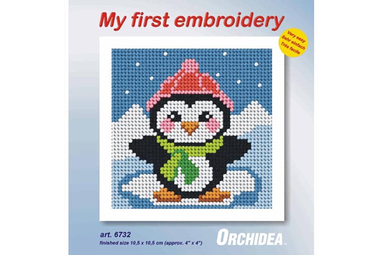 Orchidea Gro-orc.6732 - Emb 1st Penquin - Needlepoint Kit My-2