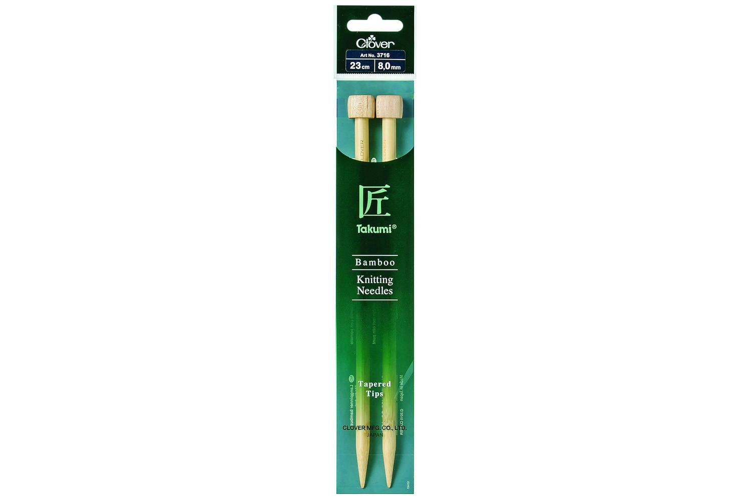 Clover Gro-cl3716 - Knitting Pins Single-ended Takumi Bamboo