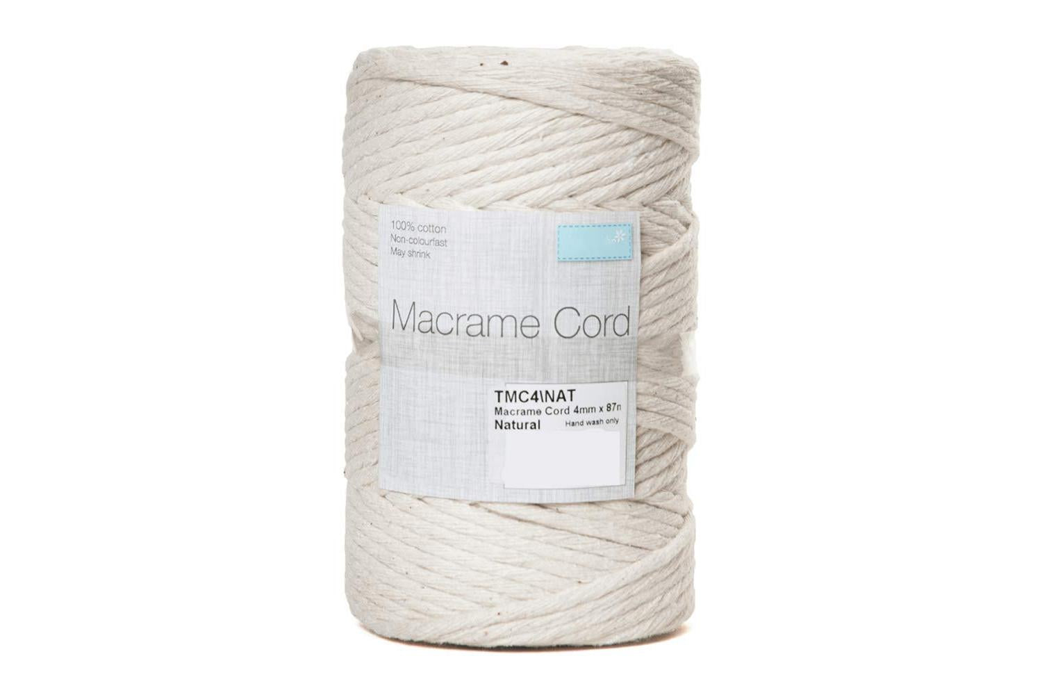 Trimits Gro-tmc4\nat - Trim Macram Cord Cotton 87m X 4mm 05k-2
