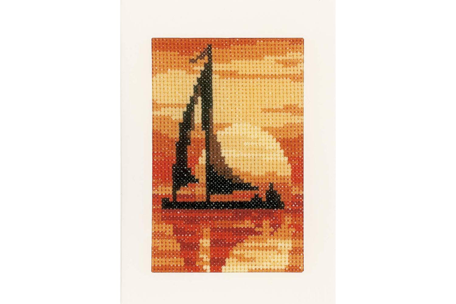 Vervaco Gro-pn-0156893 - Cards Pk3 Sunset - Counted Cross St-2