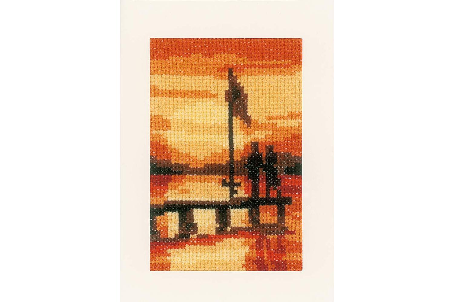 Vervaco Gro-pn-0156893 - Cards Pk3 Sunset - Counted Cross St-3