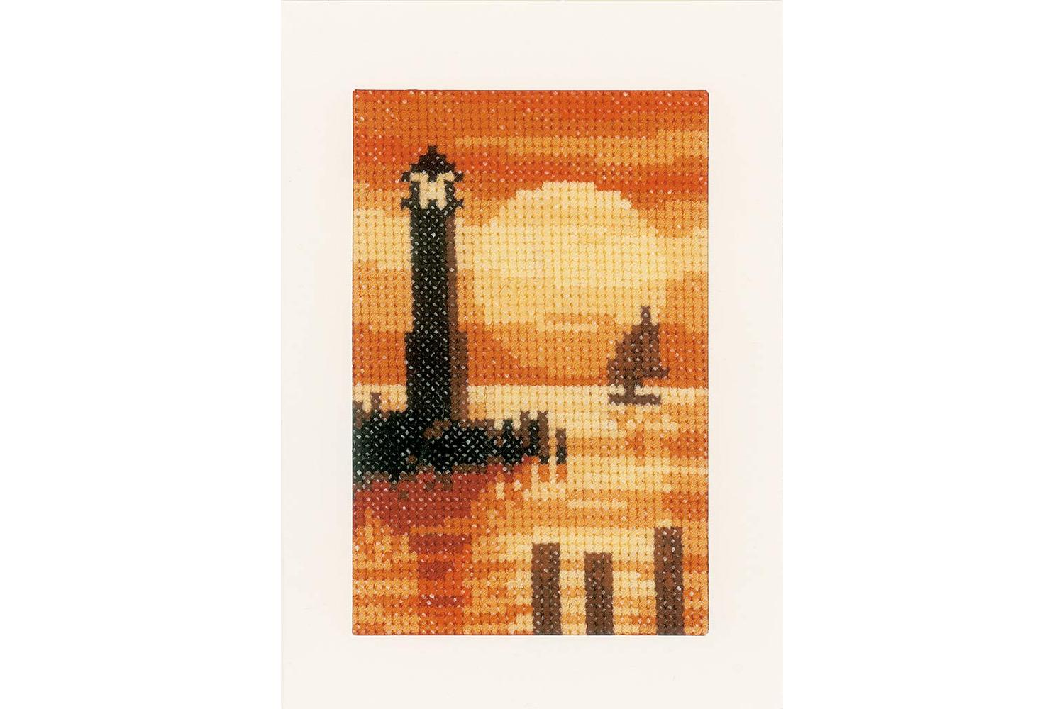 Vervaco Gro-pn-0156893 - Cards Pk3 Sunset - Counted Cross St-4