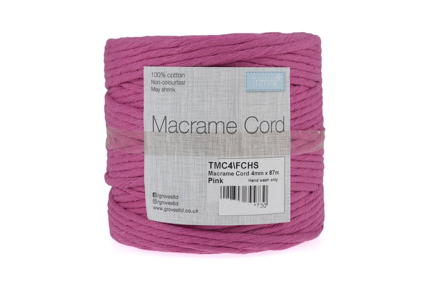 Trimits Gro-tmc4\fchs - Trim Macram Cord Cotton 87m X 4mm 05
