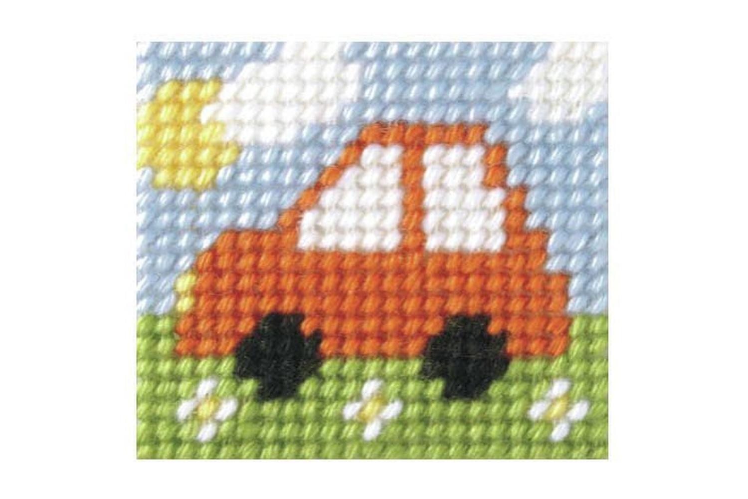 Orchidea Gro-orc.9713 - Emb Kit Mini Car - Needlepoint Kit M