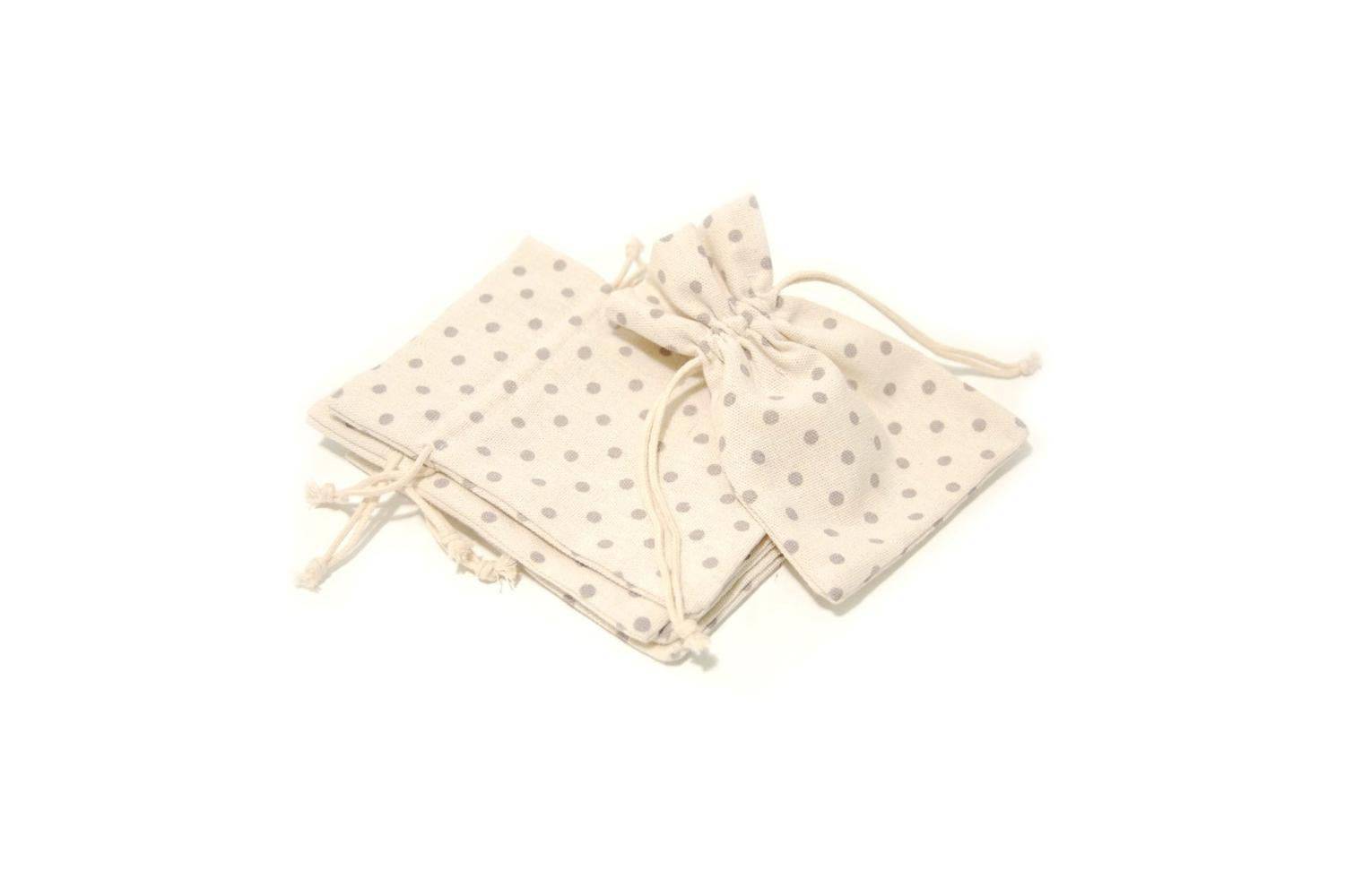 Occasions Gro-b2144gry - Cotton Bag Dots - Bag Cotton With D