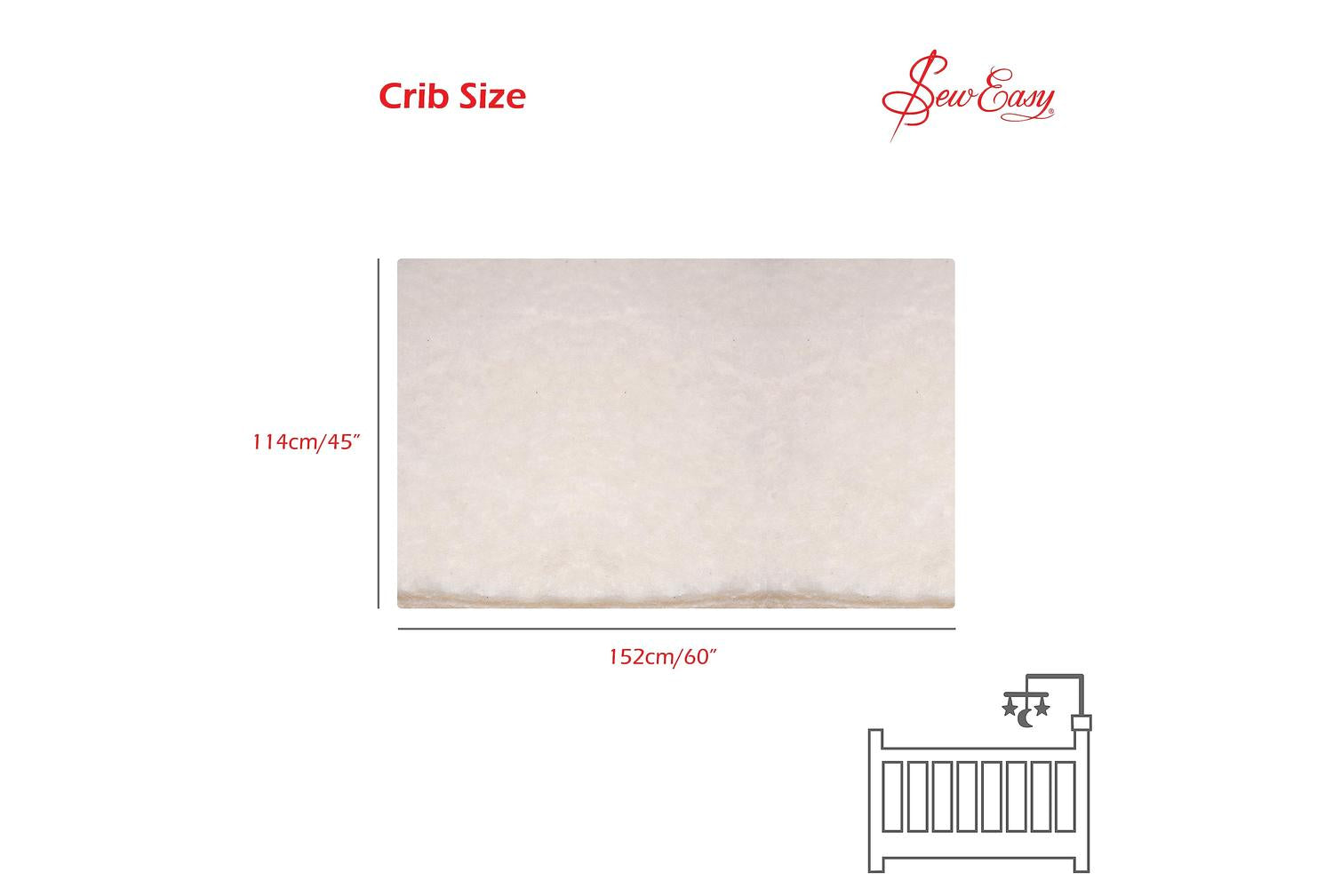 Sew Easy Gro-nlw.201 - Wadding 45x60in - Wadding 80 Cotton A-4