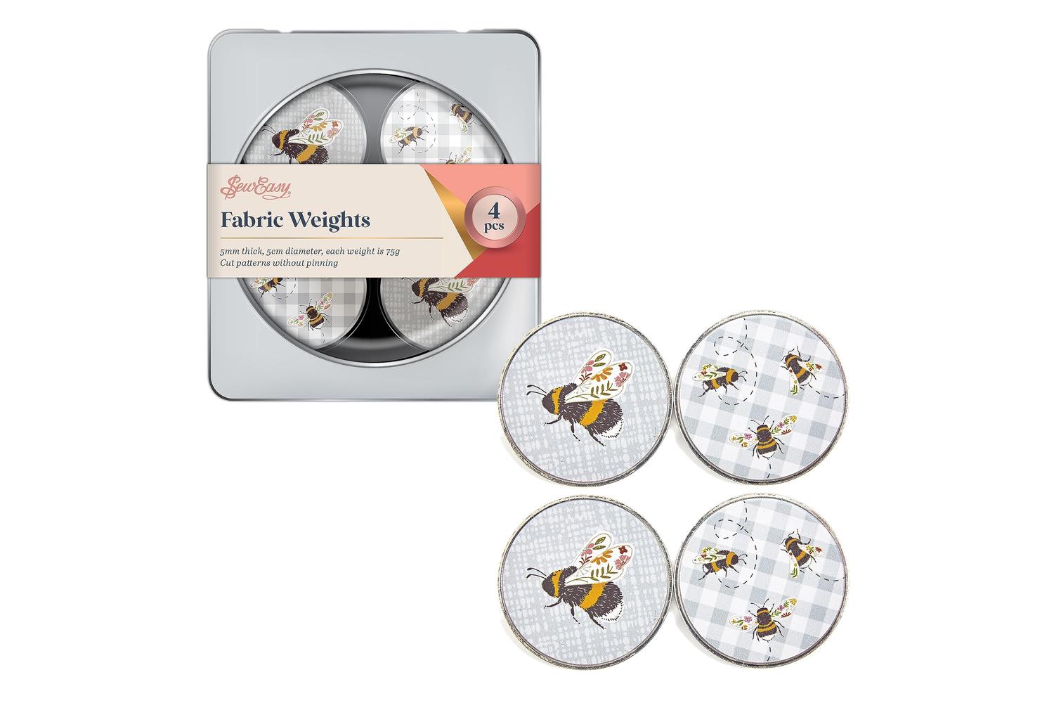 Sew Easy Gro-er907.4.3 - Fweight Pk4 Bees - Fabric Weights T
