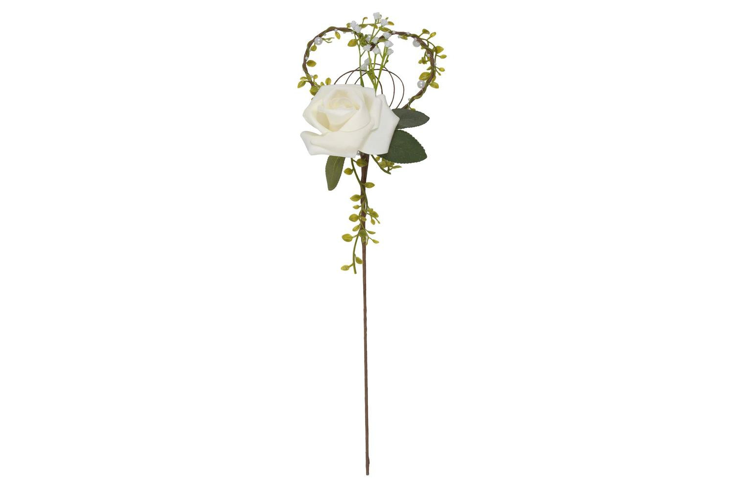 Occasions Gro-bcb2217\wht - Rosefoliage Wand - Wand White Ro