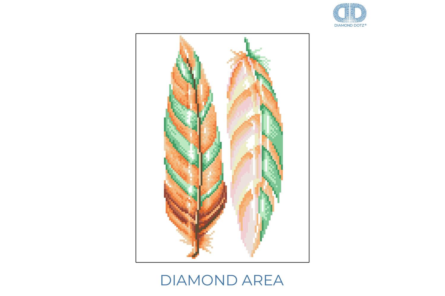 Diamond Dotz Gro-dd5.024 - Feather Whispers - Diamond Painti-2